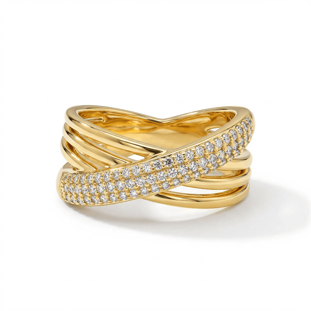 Anél Cravejado - Anéis JoiasLab